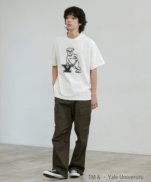 coen(コーエン)の「YALE別注 カレッジプリントTシャツ(Tシャツ/カットソー・メンズ・ホワイト/ネイビー/グレー/イエロー/コバルトブルー・M/L/XL)」の20枚目の写真