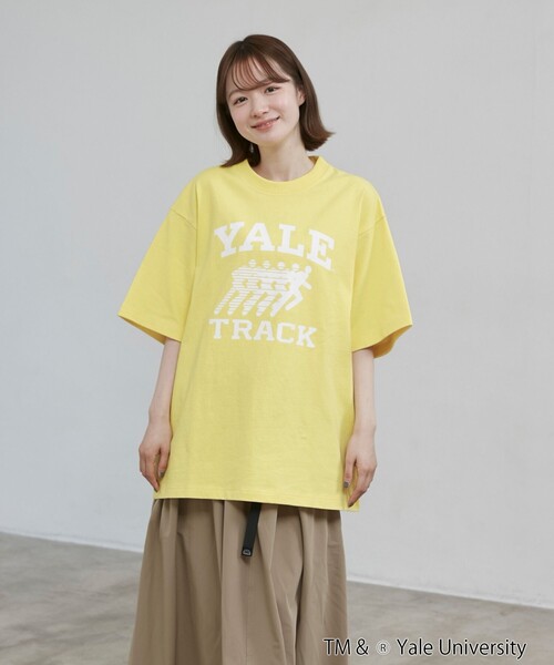 coen(コーエン)の「YALE別注 カレッジプリントTシャツ(Tシャツ/カットソー・メンズ・ホワイト/ネイビー/グレー/イエロー/コバルトブルー・M/L/XL)」の21枚目の写真