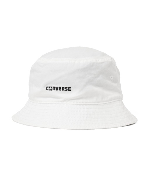 CONVERSE（コンバース）の「∴WEGO/CONVERSE TWILL NEW LOGO BUCKETHAT（ハット・レディース・ブラック/ベージュ/ホワイト・FREE）」の5枚目の写真