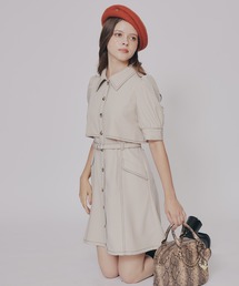 REDYAZEL（レディアゼル）の「トレンチ風ワンピース（ワンピース