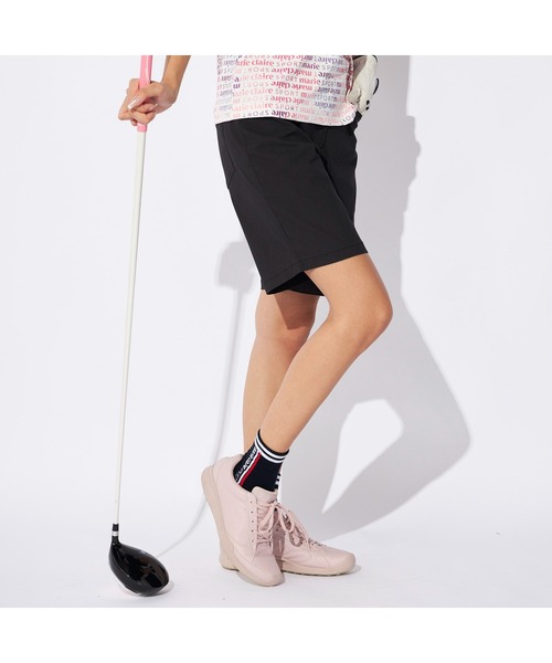 marie claire（マリ・クレール）の「marie claire GOLF/マリクレール ゴルフ ゴルフウェア 吸汗速乾 UVカット ストレッチ ショートパンツ ハーフパンツ（その他パンツ・レディース・イエロー/ライトグレー/ブラック・L/M/LL）」の7枚目の写真