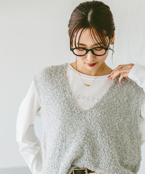 GLOBAL WORK(グローバルワーク)の「フェザータッチベストセット/290649(ベスト・レディース・ベージュ/ライトグレー/オフホワイト・MEDIUM/LARGE)」の11枚目の写真