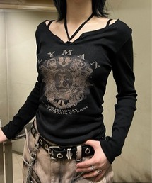 noromance XU カットソー Never mind the XU】star damage tops / 【ネバーマインド ザ