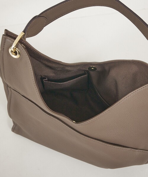LOWELL things（ロウェル　シングス）の「Valley/かがりレザーワンショルダー（トートバッグ・レディース・ライトグレー/ブラック/グレー/アイボリー・フリー）」の22枚目の写真