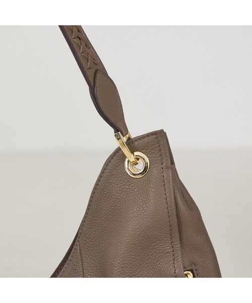 LOWELL things（ロウェル　シングス）の「Valley/かがりレザーワンショルダー（トートバッグ・レディース・ライトグレー/ブラック/グレー/アイボリー・フリー）」の11枚目の写真