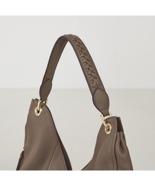 LOWELL things（ロウェル　シングス）の「Valley/かがりレザーワンショルダー（トートバッグ・レディース・ライトグレー/ブラック/グレー/アイボリー・フリー）」の12枚目の写真