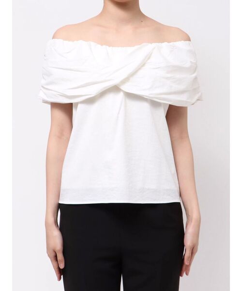 LAGUNAMOON（ラグナムーン）の「2WAYタックオフショルブラウス（シャツ/ブラウス・レディース・ブラウン/ホワイト/ミント・FREE）」の9枚目の写真