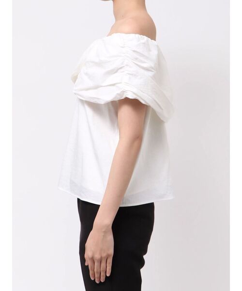 LAGUNAMOON（ラグナムーン）の「2WAYタックオフショルブラウス（シャツ/ブラウス・レディース・ブラウン/ホワイト/ミント・FREE）」の10枚目の写真