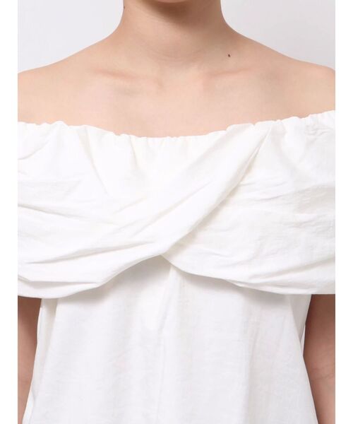 LAGUNAMOON（ラグナムーン）の「2WAYタックオフショルブラウス（シャツ/ブラウス・レディース・ブラウン/ホワイト/ミント・FREE）」の12枚目の写真