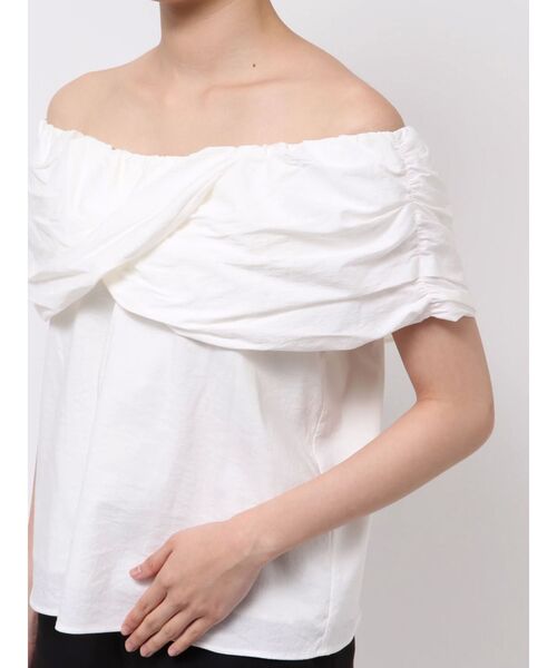 ブラウス シャツ 2WAYタックオフショルブラウス レディース LAGUNAMOON ブラウス シャツ 2WAYタックオフショルブラウス