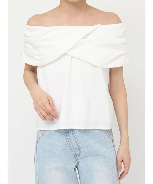 LAGUNAMOON（ラグナムーン）の「2WAYタックオフショルブラウス（シャツ/ブラウス・レディース・ブラウン/ホワイト/ミント・FREE）」の22枚目の写真