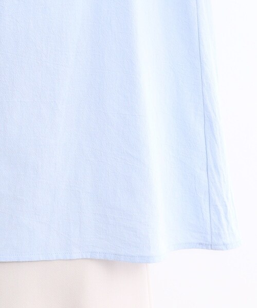 LAURA ASHLEY(ローラアシュレイ)の「【コットン100%/刺繍入り】ウェストウェル バンチ柄刺繍ブラウス(シャツ/ブラウス・レディース・オフホワイト/ライトブルー/ネイビー・38)」の7枚目の写真