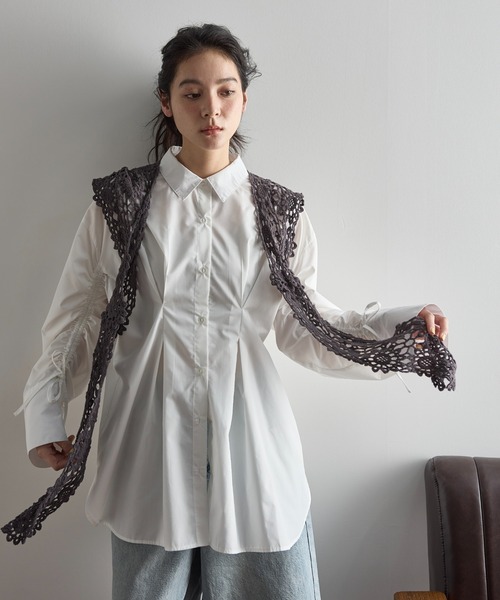 THE YOn（ザヨン）の「フラワークロシェストラップフーディーバラクラバ（ニットキャップ/ビーニー・レディース・ブラック/アイボリー/チャコールグレー・FREE）」の14枚目の写真