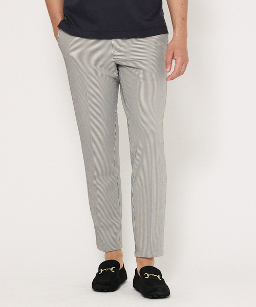 DESIGNWORKS(デザインワークス)の「【セットアップ対応】トリコットサッカー サイドゴム スラックス(スラックス・メンズ・グレー/チャコールグレー/ネイビー・46/50/48/44)」の1枚目の写真