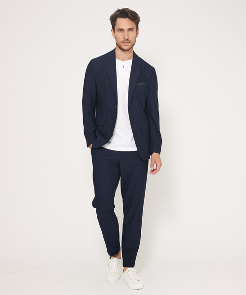 DESIGNWORKS(デザインワークス)の「【セットアップ対応】トリコットサッカー サイドゴム スラックス(スラックス・メンズ・グレー/チャコールグレー/ネイビー・46/50/48/44)」の4枚目の写真