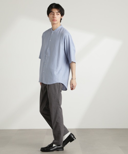 NANO universe（ナノユニバース）の「TCクールマックス ワンタックスラックス（スラックス・メンズ・グレー/ブラック/カーキ・L/M/S/XL）」の17枚目の写真