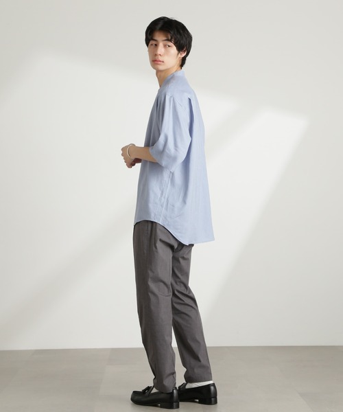 NANO universe（ナノユニバース）の「TCクールマックス ワンタックスラックス（スラックス・メンズ・グレー/ブラック/カーキ・L/M/S/XL）」の18枚目の写真