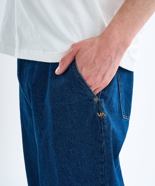 RVCA(ルーカ)の「RVCA メンズ 24/7 デニムパンツ 【2025年春夏モデル】/ルーカワイドデニムパンツ(デニムパンツ・メンズ・インディゴブルー/ホワイト×ブラック/クリーム・34inch/32inch/30inch)」の11枚目の写真