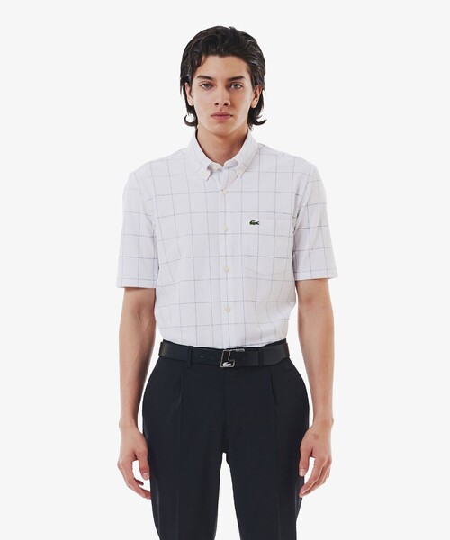 イニシャルバックルレザーベルト（ベルト）｜LACOSTE（ラコステ