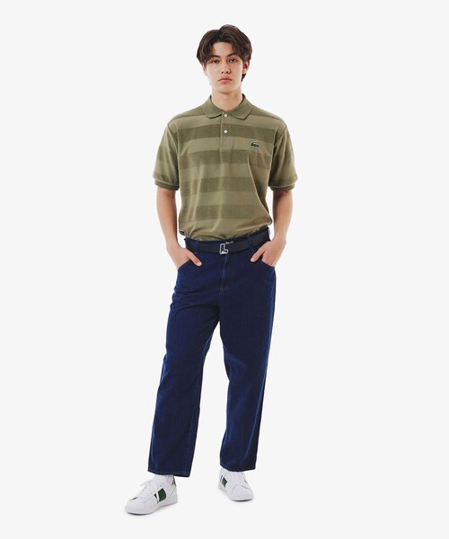 イニシャルバックルレザーベルト（ベルト）｜LACOSTE（ラコステ