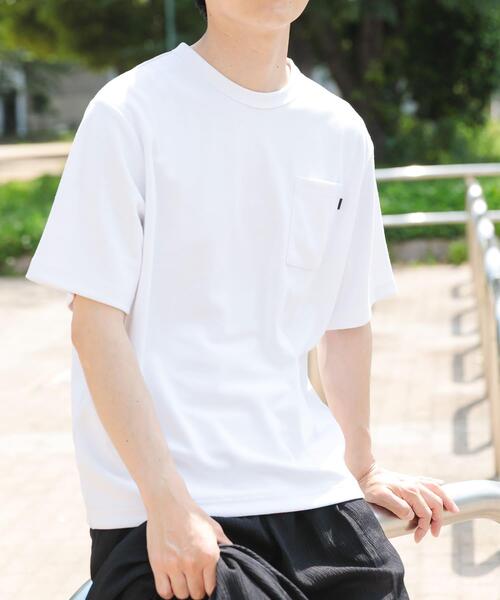 ITEMS URBANRESEARCH(アイテムズ アーバンリサーチ)の「『速乾/イージーケア/UVカット』高機能ポンチショートスリーブカットソー(Tシャツ/カットソー・メンズ・ブラック/ベージュ/ブルー/ホワイト・SMALL/MEDIUM/LARGE)」の5枚目の写真