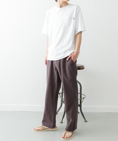 ITEMS URBANRESEARCH(アイテムズ アーバンリサーチ)の「『速乾/イージーケア/UVカット』高機能ポンチショートスリーブカットソー(Tシャツ/カットソー・メンズ・ブラック/ベージュ/ブルー/ホワイト・SMALL/MEDIUM/LARGE)」の11枚目の写真