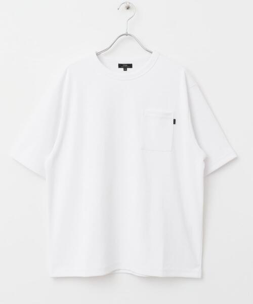 ITEMS URBANRESEARCH(アイテムズ アーバンリサーチ)の「『速乾/イージーケア/UVカット』高機能ポンチショートスリーブカットソー(Tシャツ/カットソー・メンズ・ブラック/ベージュ/ブルー/ホワイト・SMALL/MEDIUM/LARGE)」の12枚目の写真