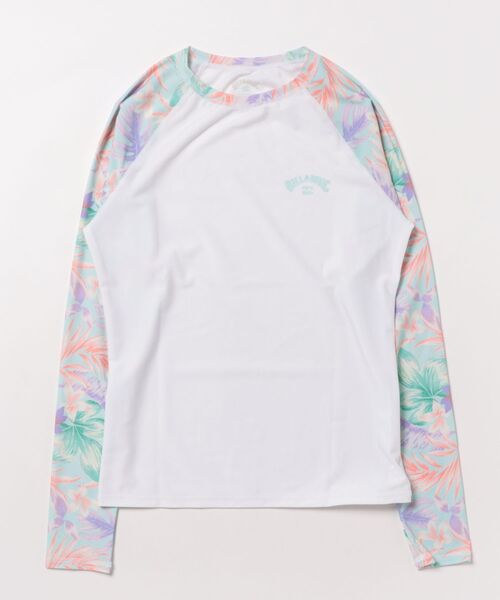 BILLABONG レディース SHADOW TROPIC RAGLAN LS RASH 長袖ラッシュガード 【2025年春夏モデル】/ビラボン長袖ラッシュガード(水着)