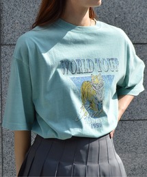 【spiritoso】World TourタイガープリントTシャツ