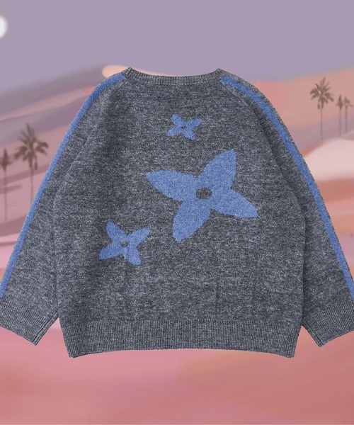 ROXY(ロキシー)の「BON VOYAGE WITH ROXY /ロキシーバックフラワージャガードクルーネックニットセーター(ニット/セーター・レディース・オレンジ/グレー/チャコールグレー・MEDIUM/LARGE)」の10枚目の写真