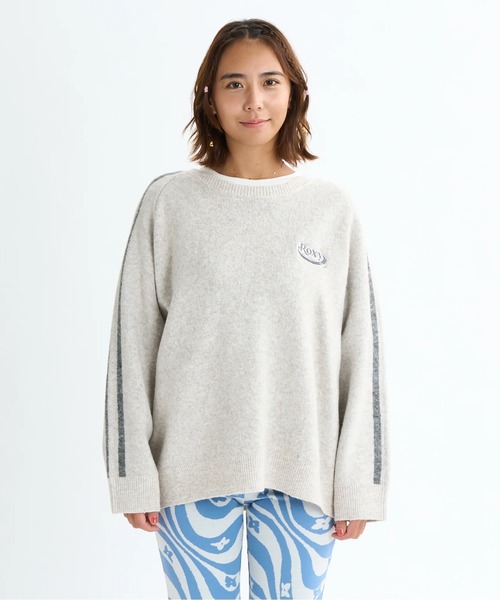 ROXY(ロキシー)の「BON VOYAGE WITH ROXY /ロキシーバックフラワージャガードクルーネックニットセーター(ニット/セーター・レディース・オレンジ/グレー/チャコールグレー・MEDIUM/LARGE)」の17枚目の写真
