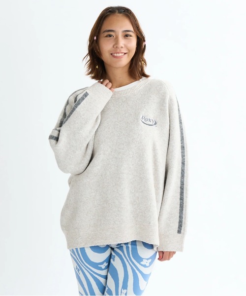 ROXY(ロキシー)の「BON VOYAGE WITH ROXY /ロキシーバックフラワージャガードクルーネックニットセーター(ニット/セーター・レディース・オレンジ/グレー/チャコールグレー・MEDIUM/LARGE)」の20枚目の写真