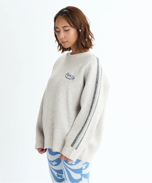 ROXY(ロキシー)の「BON VOYAGE WITH ROXY /ロキシーバックフラワージャガードクルーネックニットセーター(ニット/セーター・レディース・オレンジ/グレー/チャコールグレー・MEDIUM/LARGE)」の22枚目の写真