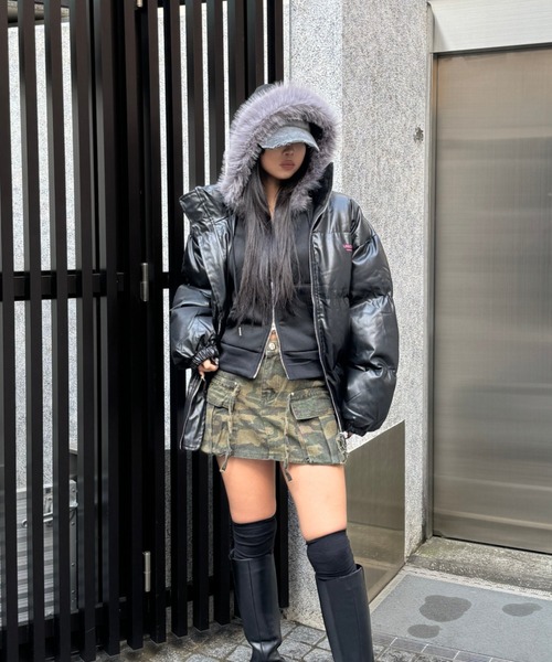 KsG(ケーエスジー)の「カモフラージュスカート(スカート・レディース・カーキ・SMALL/MEDIUM/LARGE)」の1枚目の写真