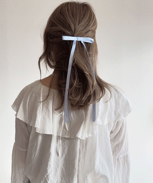 【J.LAUREN】三日月型マーブルラウンドヘアクリップ ラウンドヘアクリップ（バレッタ/ヘアクリップ）｜Libra Cue