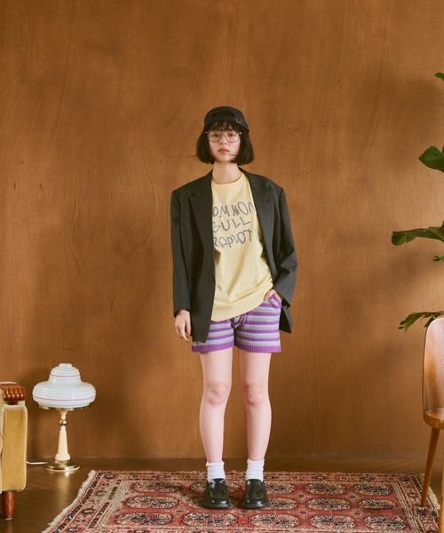 common gull products.(コモンガルプロダクツ)の「初夏の息吹感じるニットショーパン(その他パンツ・レディース・ネイビー/グレー・SMALL/MEDIUM)」の21枚目の写真