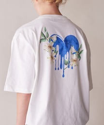 rehacer : Flower Drop Relax Fit T-shirt / フラワー ドロップ リラックスフィット Tシャツ