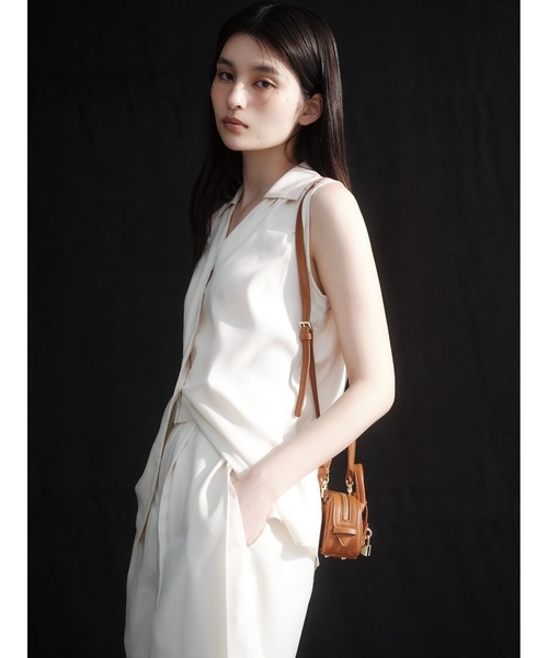 セール】ウォッシャブルクールサテンノースリブラウス／ウォッシャブル