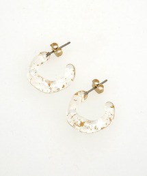 an meets zakka ラメインレジングニャグニャフープピアス