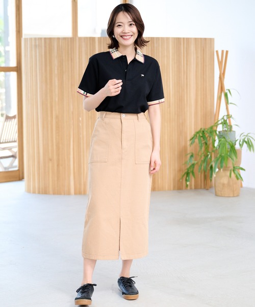 Arnold Palmer（アーノルドパーマー）の「パーマー リブライン シェア ポロシャツ（ポロシャツ・レディース・ブラック/ネイビー/ホワイト・M/XS/L/S/LL）」の12枚目の写真