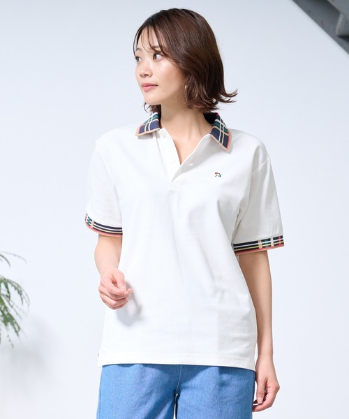 Arnold Palmer（アーノルドパーマー）の「パーマー リブライン シェア ポロシャツ（ポロシャツ・レディース・ブラック/ネイビー/ホワイト・M/XS/L/S/LL）」の7枚目の写真