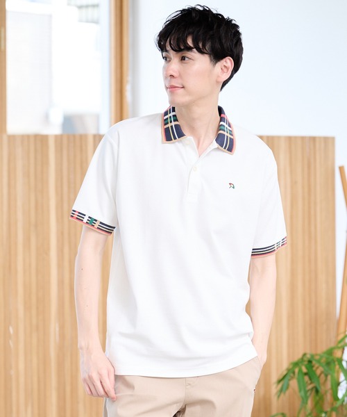 Arnold Palmer（アーノルドパーマー）の「パーマー リブライン シェア ポロシャツ（ポロシャツ・レディース・ブラック/ネイビー/ホワイト・M/XS/L/S/LL）」の9枚目の写真