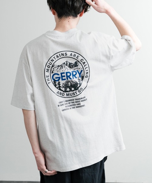 GERRY(ジェリー)の「GERRY ジェリー オーバーサイズワンポイントロゴ刺繍バックプリント半袖クルーネックTシャツ(Tシャツ/カットソー・メンズ・ブラック/ホワイト系/ホワイト系1/ブルー/アッシュグレー/グレー系/ブルー系/ブラック系/ブルー系1/ホワイト/グレー系1/ブラック系1・M/L/LL)」の9枚目の写真