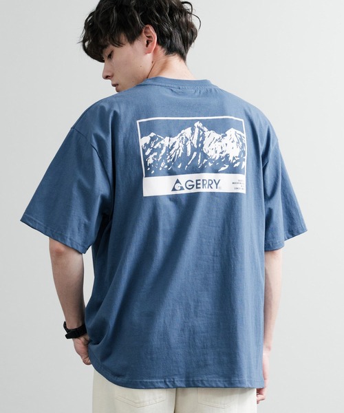 GERRY(ジェリー)の「GERRY ジェリー オーバーサイズワンポイントロゴ刺繍バックプリント半袖クルーネックTシャツ(Tシャツ/カットソー・メンズ・ブラック/ホワイト系/ホワイト系1/ブルー/アッシュグレー/グレー系/ブルー系/ブラック系/ブルー系1/ホワイト/グレー系1/ブラック系1・M/L/LL)」の10枚目の写真