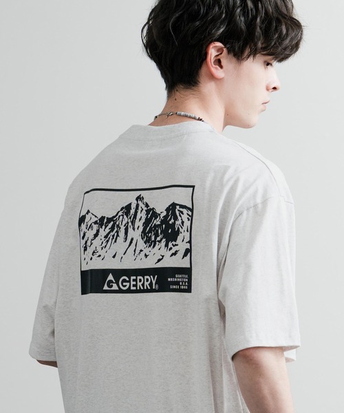 GERRY(ジェリー)の「GERRY ジェリー オーバーサイズワンポイントロゴ刺繍バックプリント半袖クルーネックTシャツ(Tシャツ/カットソー・メンズ・ブラック/ホワイト系/ホワイト系1/ブルー/アッシュグレー/グレー系/ブルー系/ブラック系/ブルー系1/ホワイト/グレー系1/ブラック系1・M/L/LL)」の7枚目の写真