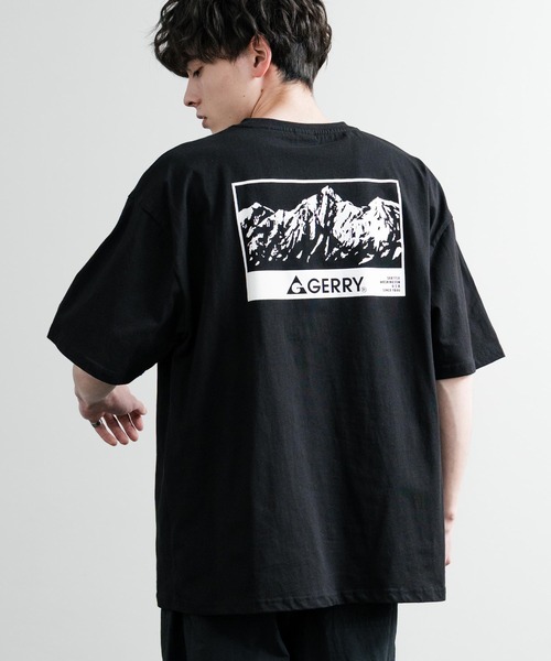 GERRY(ジェリー)の「GERRY ジェリー オーバーサイズワンポイントロゴ刺繍バックプリント半袖クルーネックTシャツ(Tシャツ/カットソー・メンズ・ブラック/ホワイト系/ホワイト系1/ブルー/アッシュグレー/グレー系/ブルー系/ブラック系/ブルー系1/ホワイト/グレー系1/ブラック系1・M/L/LL)」の5枚目の写真