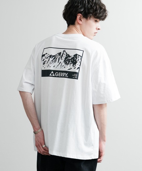 GERRY(ジェリー)の「GERRY ジェリー オーバーサイズワンポイントロゴ刺繍バックプリント半袖クルーネックTシャツ(Tシャツ/カットソー・メンズ・ブラック/ホワイト系/ホワイト系1/ブルー/アッシュグレー/グレー系/ブルー系/ブラック系/ブルー系1/ホワイト/グレー系1/ブラック系1・M/L/LL)」の13枚目の写真