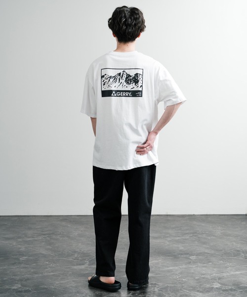 GERRY(ジェリー)の「GERRY ジェリー オーバーサイズワンポイントロゴ刺繍バックプリント半袖クルーネックTシャツ(Tシャツ/カットソー・メンズ・ブラック/ホワイト系/ホワイト系1/ブルー/アッシュグレー/グレー系/ブルー系/ブラック系/ブルー系1/ホワイト/グレー系1/ブラック系1・M/L/LL)」の15枚目の写真
