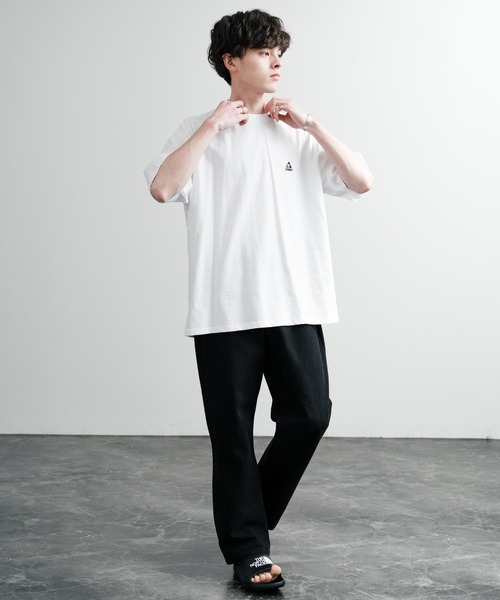 GERRY(ジェリー)の「GERRY ジェリー オーバーサイズワンポイントロゴ刺繍バックプリント半袖クルーネックTシャツ(Tシャツ/カットソー・メンズ・ブラック/ホワイト系/ホワイト系1/ブルー/アッシュグレー/グレー系/ブルー系/ブラック系/ブルー系1/ホワイト/グレー系1/ブラック系1・M/L/LL)」の16枚目の写真