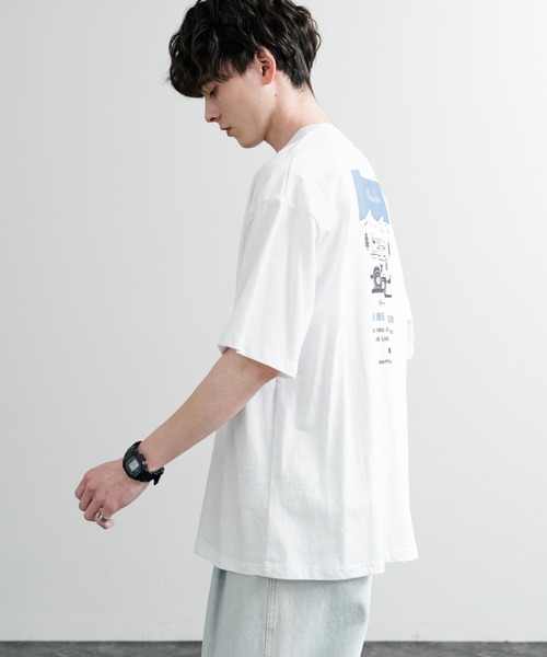 GERRY(ジェリー)の「GERRY ジェリー オーバーサイズワンポイントロゴ刺繍バックプリント半袖クルーネックTシャツ(Tシャツ/カットソー・メンズ・ブラック/ホワイト系/ホワイト系1/ブルー/アッシュグレー/グレー系/ブルー系/ブラック系/ブルー系1/ホワイト/グレー系1/ブラック系1・M/L/LL)」の18枚目の写真